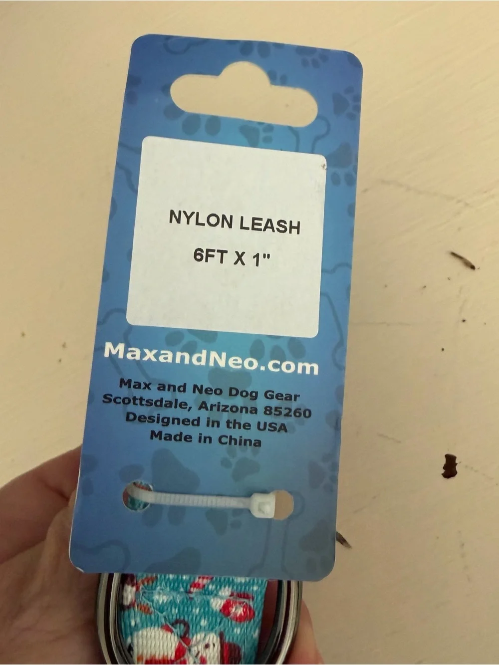 Max and Neo Holiday Snowman Christmas Dog Leash 6ft x 1